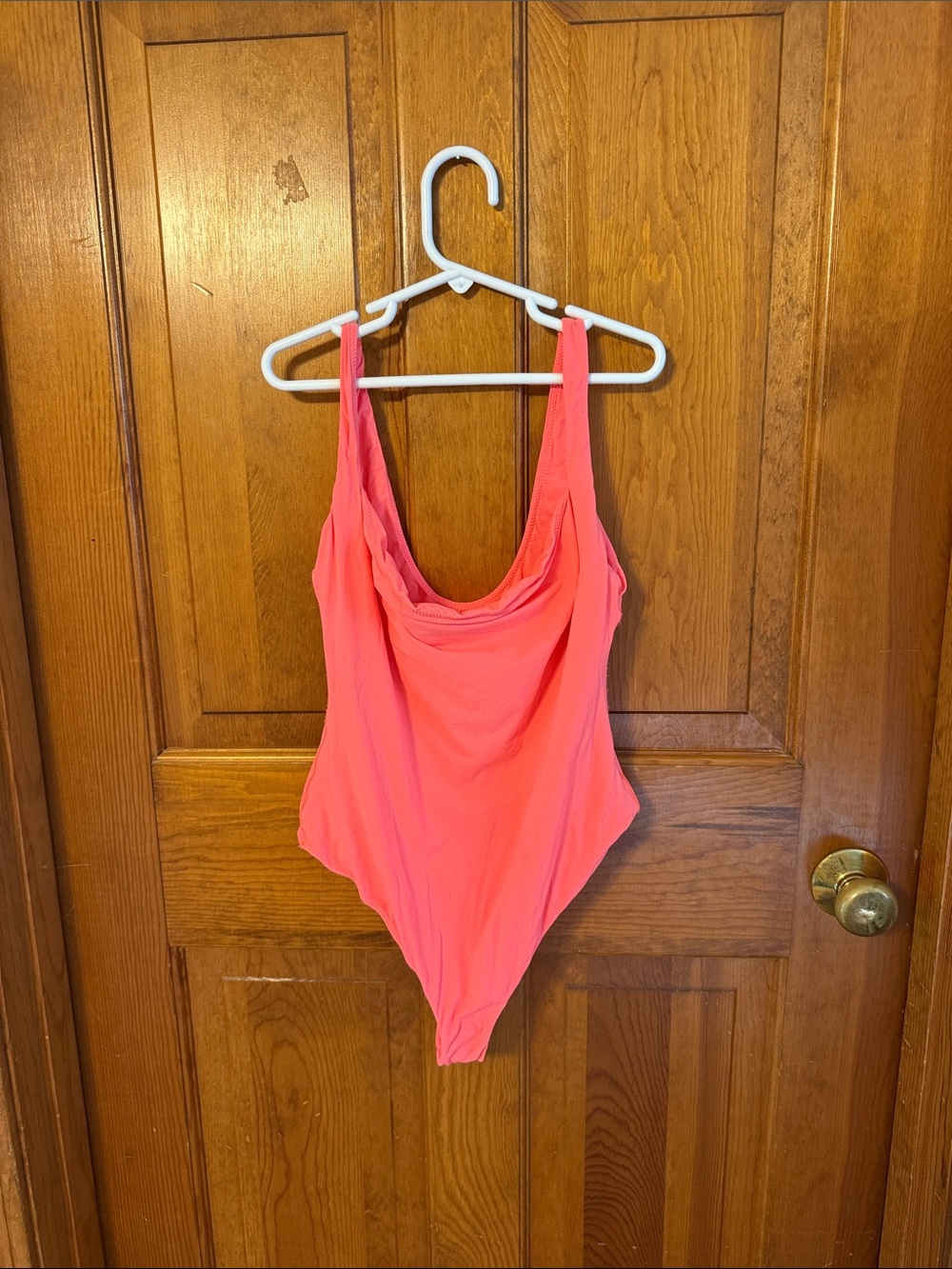SKIMS Coral Pink Bodysuit One-Piece